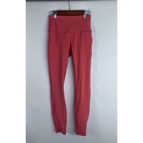 LuluLemon Wunder Under High Rise Tight Full-On Luxtreme Size 4 Chianti - Picture 2 of 7